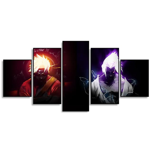 5 poze Poster Sasuke Ltachi Personaj Pictură decorativă Cameră pentru copii Imprimări artistice Modern Home Decor Pânză Pictură fără cadru