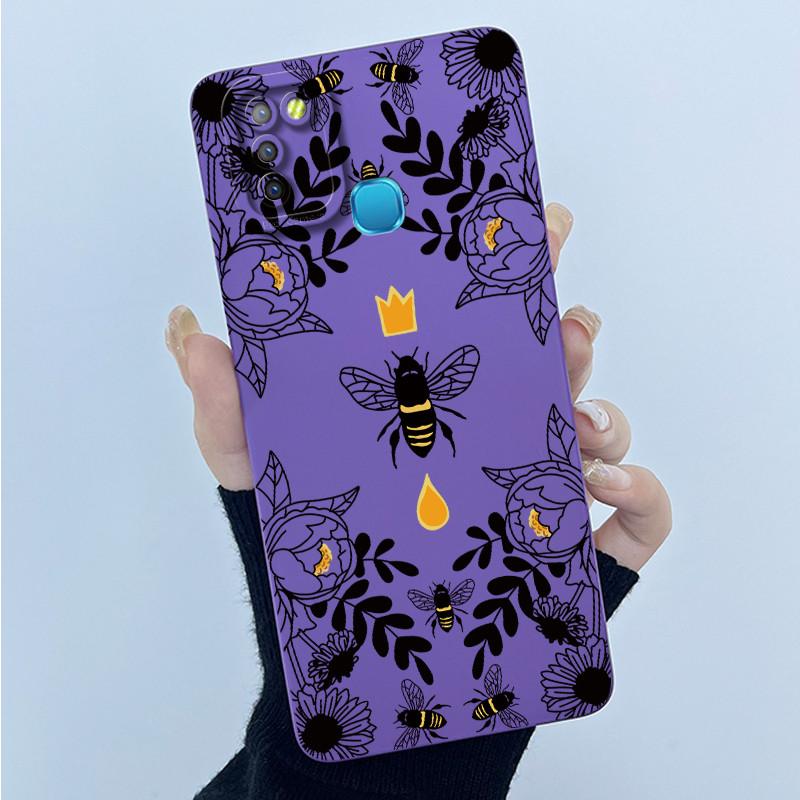 For Infinix Hot 10 Lite Smart 5 Hot 11 G37 10S 10T 10i Case Lovely Cartoon Cat Liquid Silicone Soft Shockproof Back Cover Capa