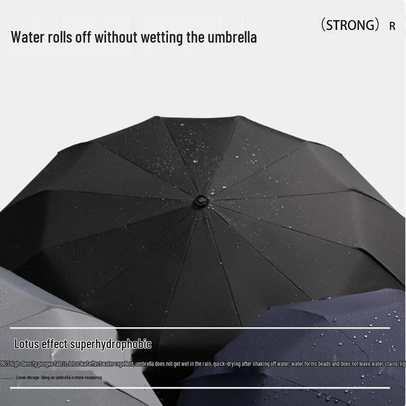 Dámský extra velký automatický deštník - Anti-UV, ochrana proti slunci do deště i do slunce