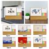 Desktop Calendar 2024 Personal Daily Planner Calendar Standing Flip Calendar