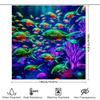 High-Quality Fish Tank Shower Curtain Colorful Aquatic Print For Bathroom Decorations Perfect Gift Idea (72 X 72) [Free Shipping