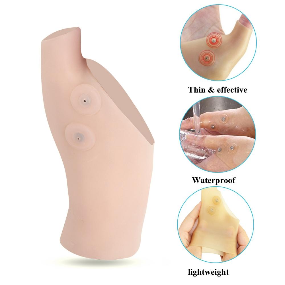 2 Stück Silikon Schutz Daumen Handgelenkbandage Schmerzlinderung für Hand Arthritis Karpaltunnelsyndrom