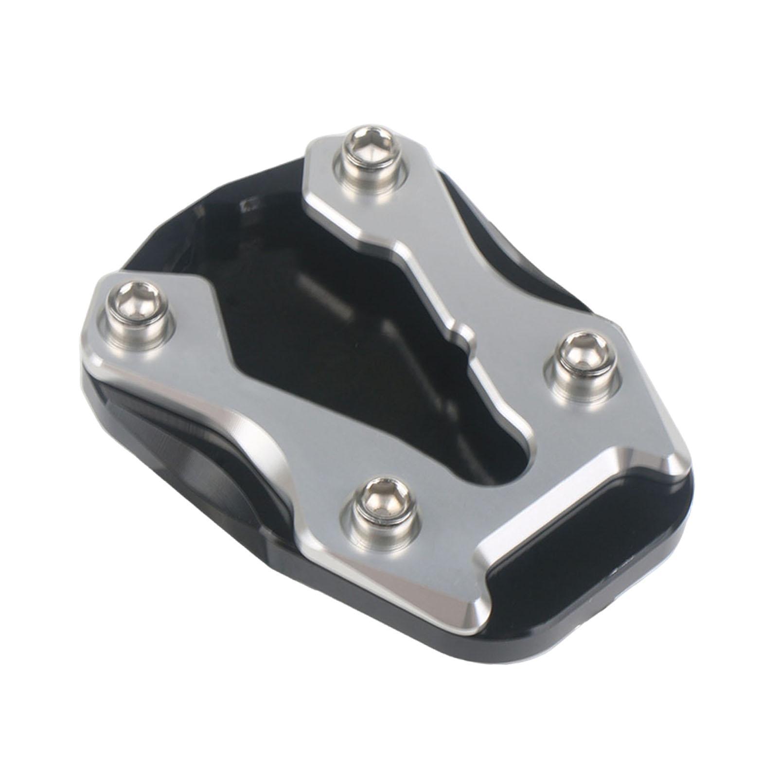 Motorcycle Kickstand Portable Practical Motorcycle Extender Foot Side Stand серебряный