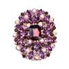 SKEDS Creative Luxury Crystal Flower Brooch Jewelry For Women Elegant Rhinestone Exquisite Corsage Badges Classic Brooches Pins