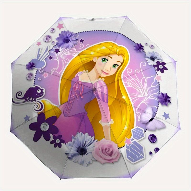 1pc Tangled, Princess Rapunzel Automatic Umbrella | Portable Foldable 8-Rib Manual Open, Casual Accessory, Durable Canopy yy250823026