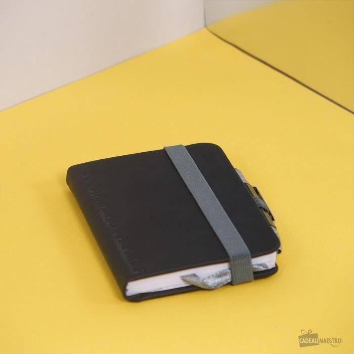 Kit Bloc-Notes et Stylo Ingénieur A7 - Troika Noir