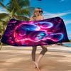 Che-shire Cat Smile Beach Towel Microfiber Beach Towel, Lightweight and Quick-Dry, for Summer Travel, Swimming Pool Fan Birthday Gift
