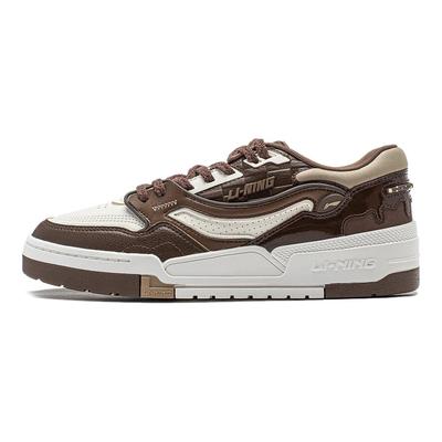 Li Ning 001 Btc Premium Versatile Retro Scarpe da Skate Suola Spessa Aumento di Altezza Antiscivolo Ammortizzante Resistente all'Usura Supporto Tomaia Bassa AGCU031-6