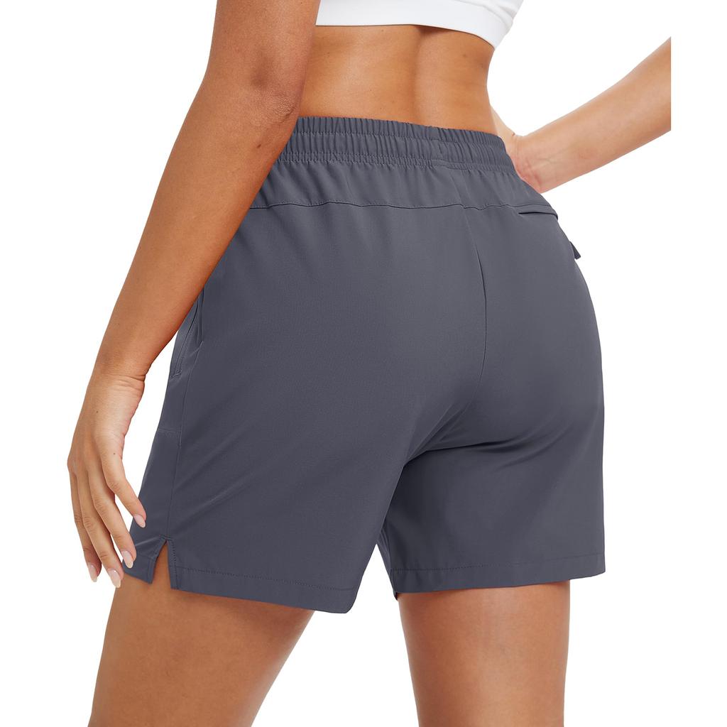 Shorts de Verano para Mujer Casual de Cintura Alta de Pierna Ancha