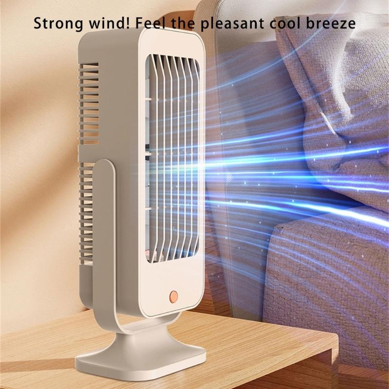 Portable Desk Fan With 3 Speed Setting USB Powered Table Tower Fan For Office Home Car Use Practical Cooling Device