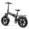 G-FORCE RC 48V20Ah Baterie Skládací Elektrické Kolo 750W Motor 45KM/H Maximální Rychlost 20 Palcová Terénní Fat Tyře Městská Dojížděcí E-Bike