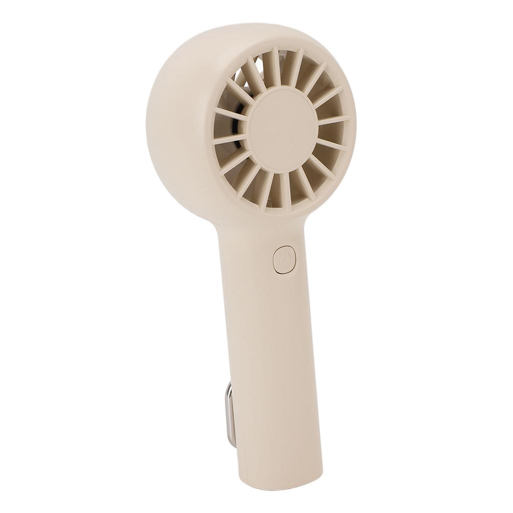 Handheld Fan 5 Speed Silent 5.5h Running Portable Fan with Buckle for Outdoor Beach Camping