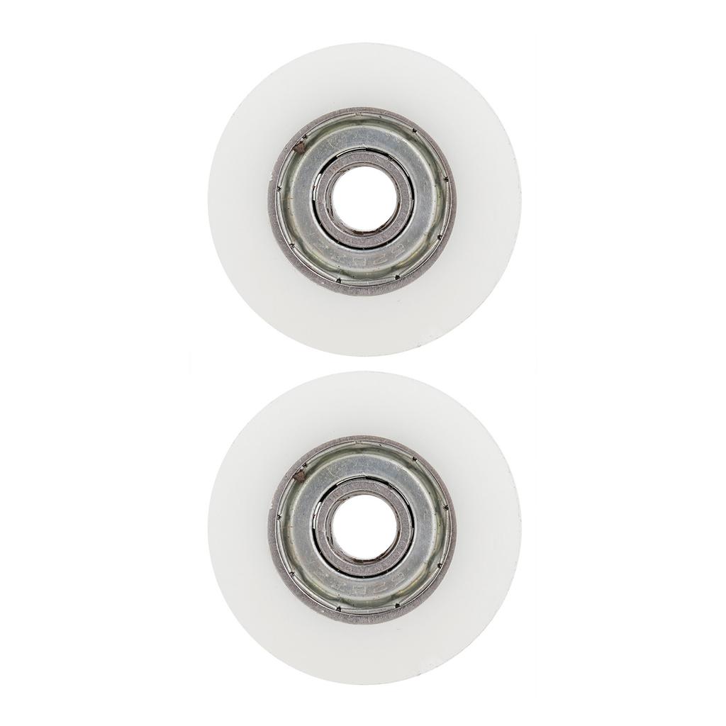 Sada pro výměnu koleček dveří skleníku,   Sada pro výměnu koleček dveří skleníku - Pevná a  , Průměr 30 mm, Kompletní s  šrouby a maticemi