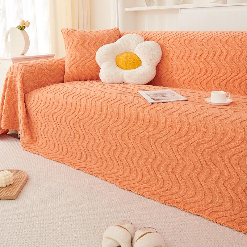 Simple Modern Autumn and Winter Sofa Towel Full Cover Cloth Thick Warm Sofa Cushion Anti-Scratching Dustproof Sofa Cover