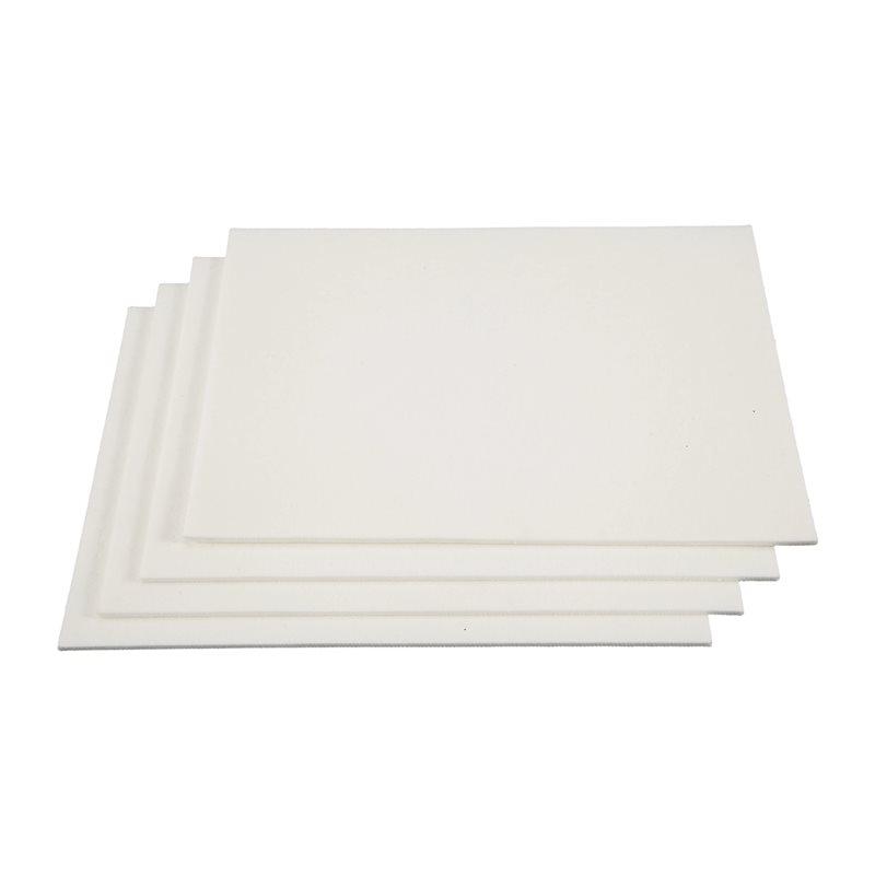 ABBY-Papel de Junta para Alta Temperatura, Tablero de Aislamiento de Fibra, Tablero Ignífugo con Calificación de 2850℉ Blanco 25X18cm Para Chimenea DIY