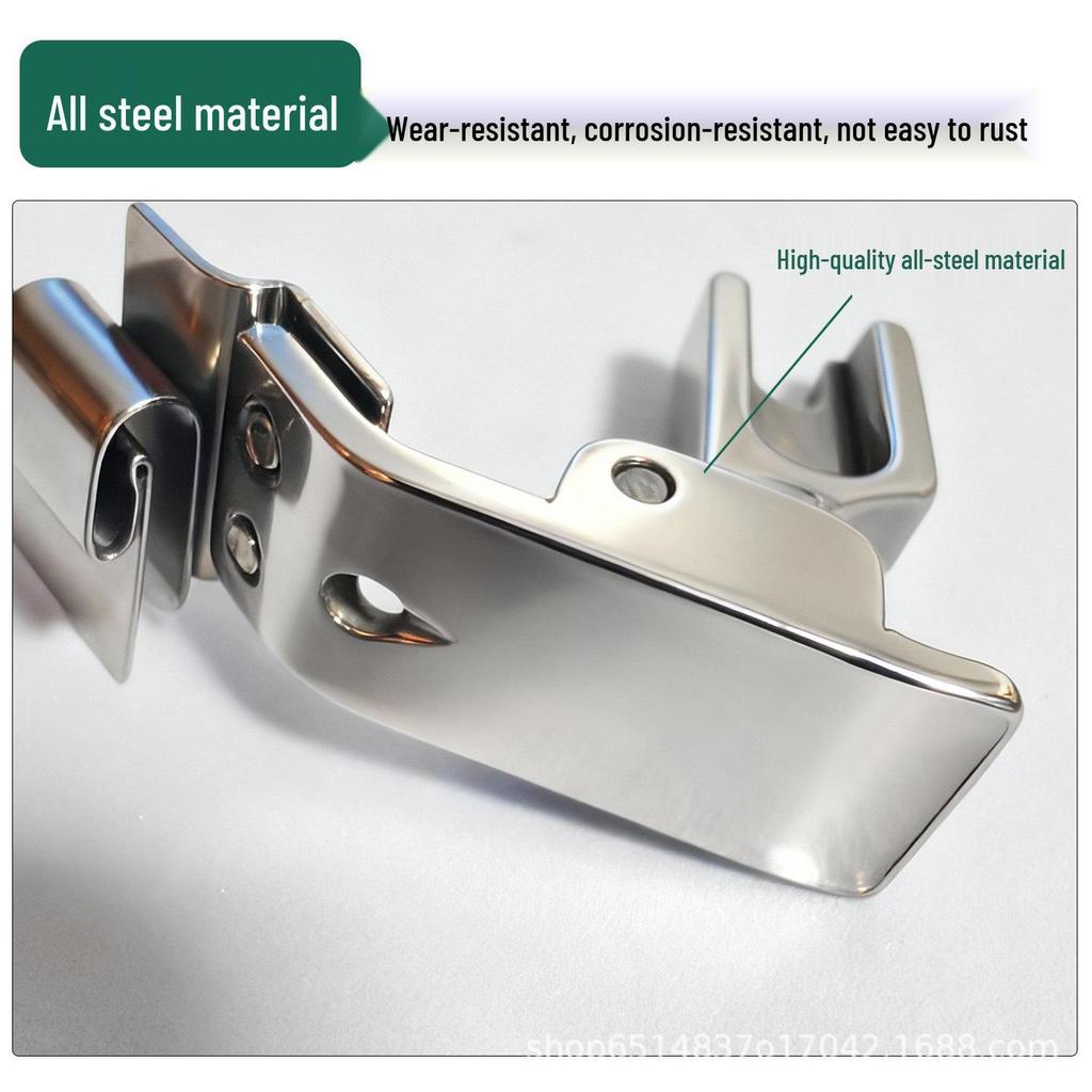 Flat Sewing Machine Hem Folder: No-Iron, Single Fold Hem Presser Foot, Full Specification Range