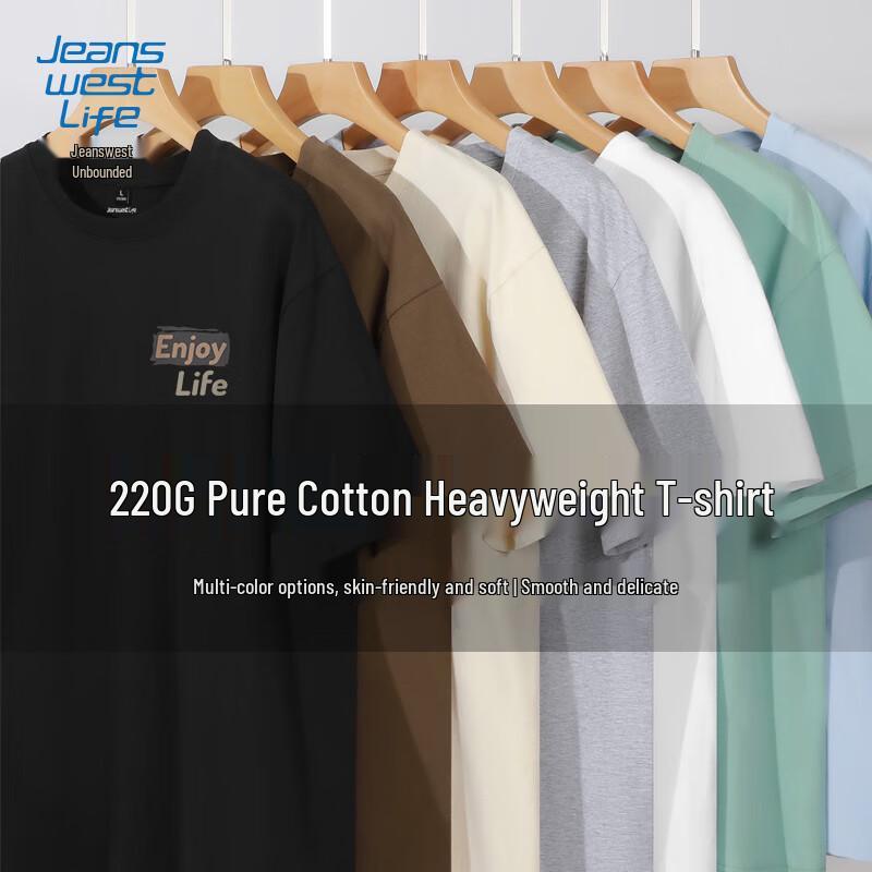 Мужская хлопковая футболка с коротким рукавом JEANSWEST LIFE 3XL