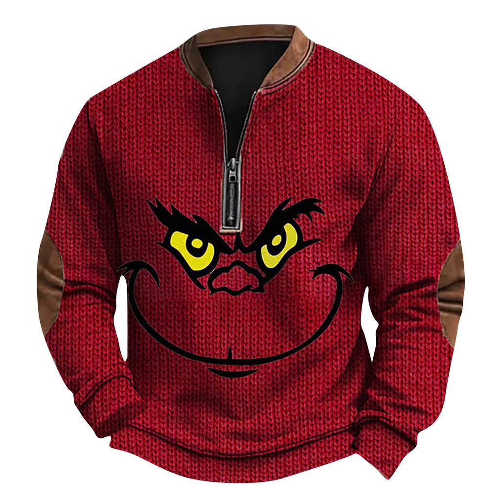 Men'S Outdoor Zipper Long Sleeved Sportswear Casual Sweatshirt