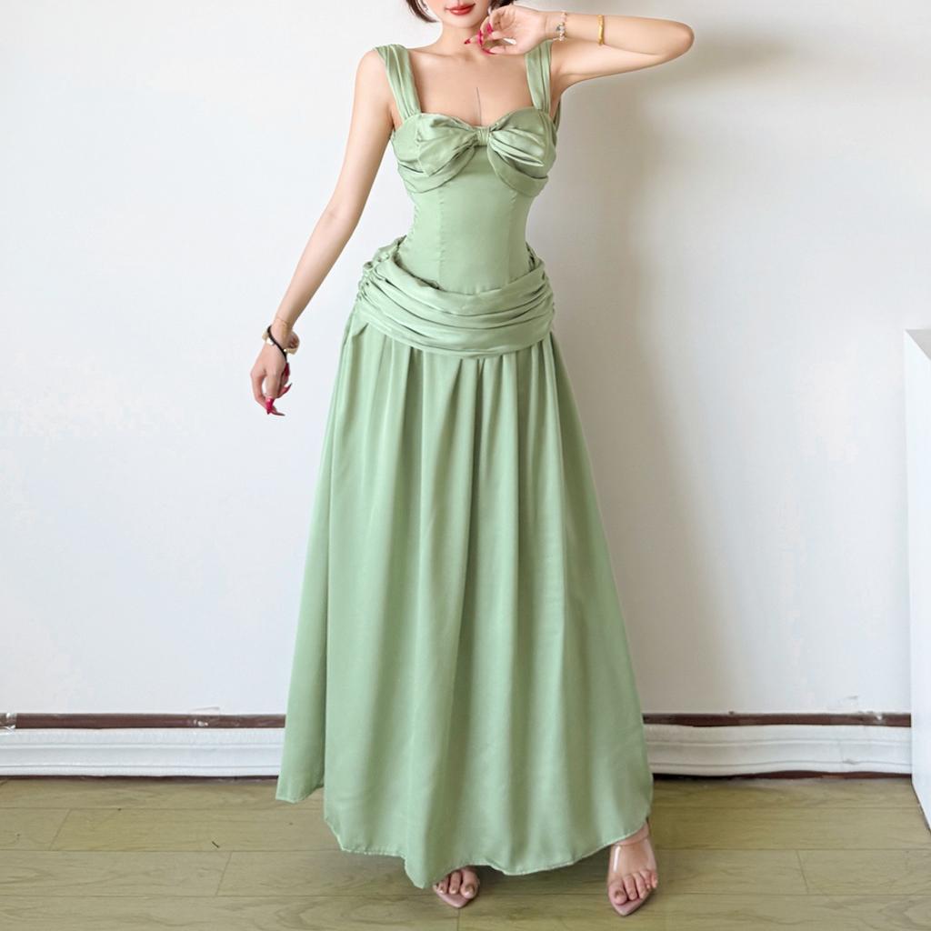 2026 European and American style summer new women's clothing solid color mesh shawl high waist slim dress women