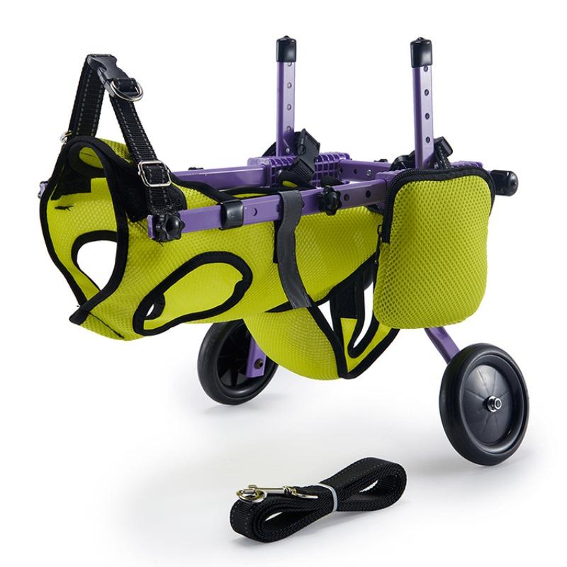 Paralyzed Dog Rehabilitation Mobility Scooter Adjustable Pet Disability Cart Mobility Assistance Wheelchair for Injured Elderly Dogs Hind Leg Support