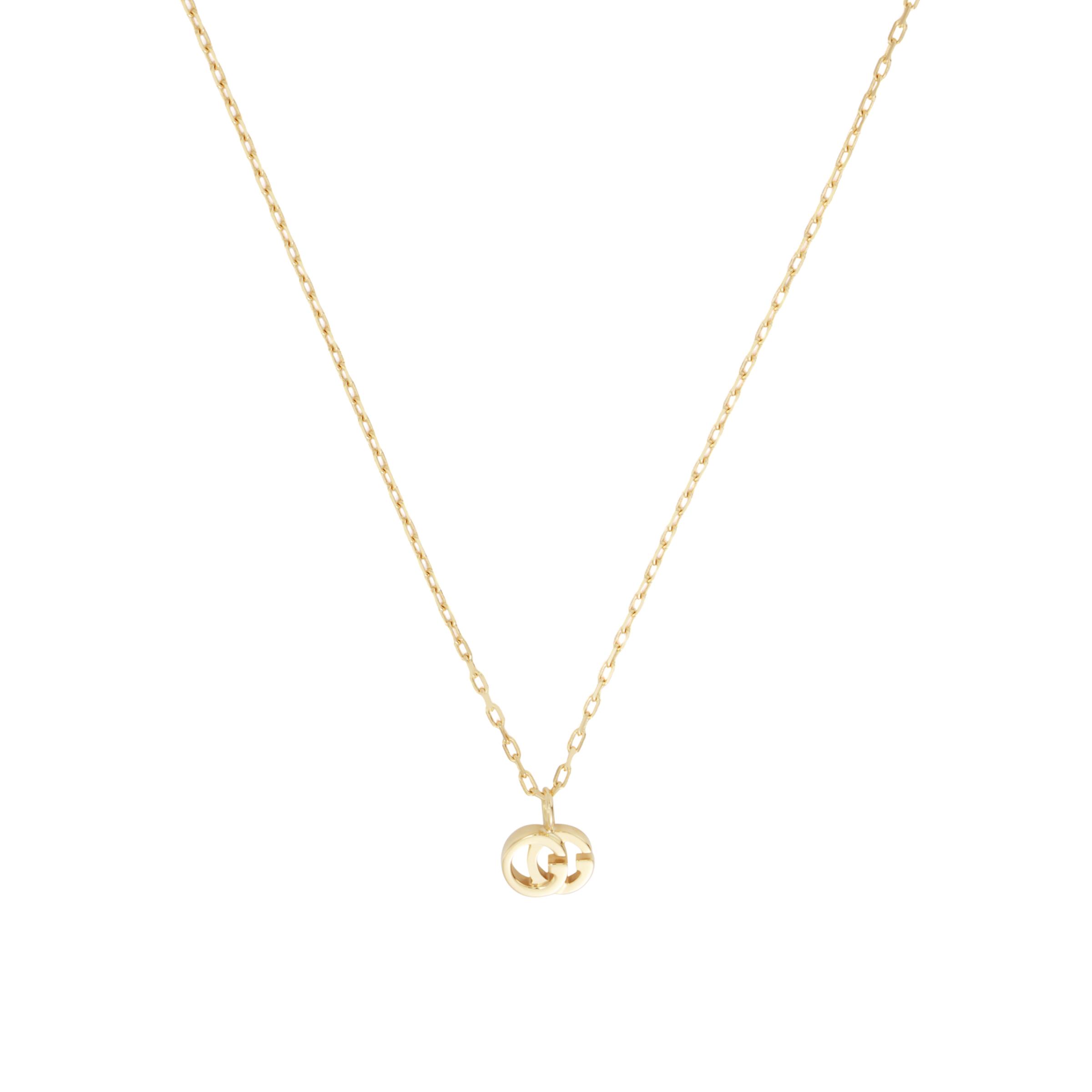 

Gucci GG Running Gold Plated Sweater Chain Bright Color 18K Necklace Women necklace 687118-J8500-8000 Gold,F
