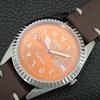 VINTAGE SEIKO 5 AUTOMATIC 6309A JAPAN MENS REFURBISHED ORANGE WATCH a442510-1