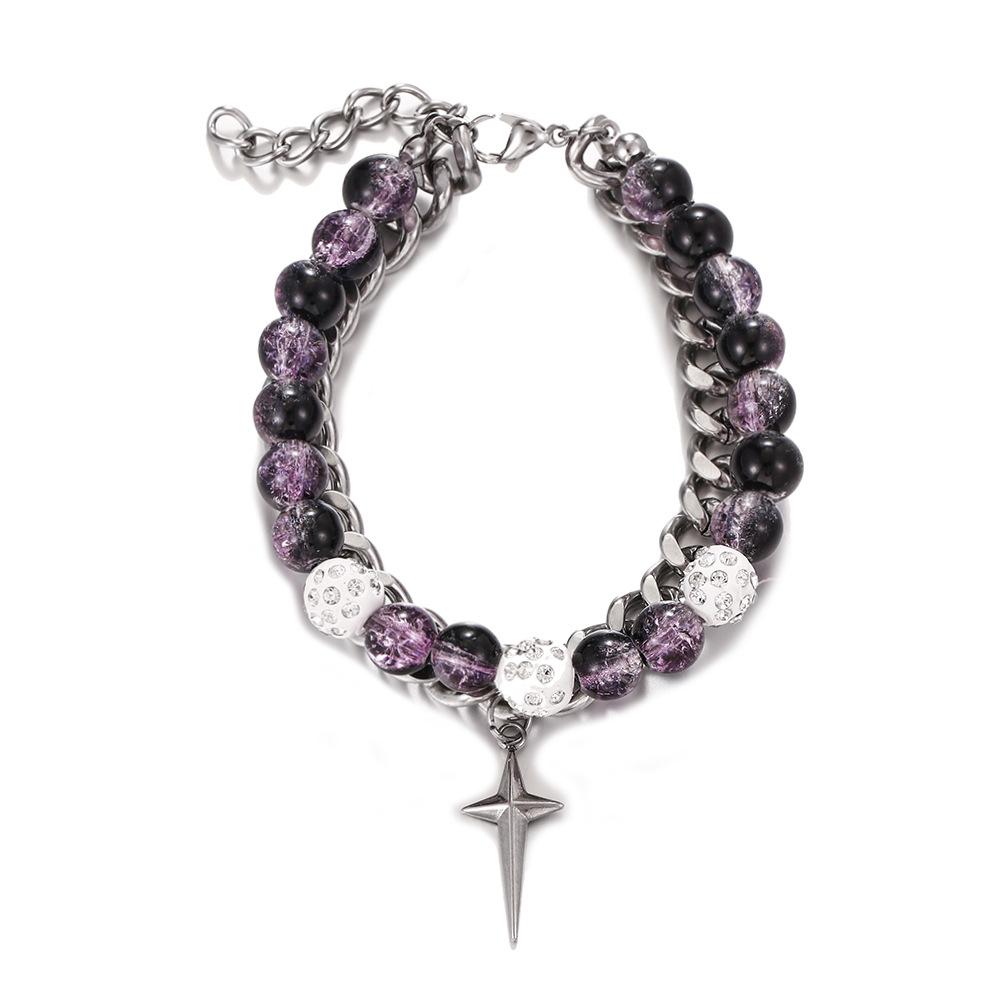 JYL TS Bracelet Summer Bead  Fresh Style Enhances Vitality & Joy ZJ11205 насыщенный кармин