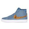 Sb Blazer Mid Qs Supreme Denim Skateboard Shoes DX8421-400