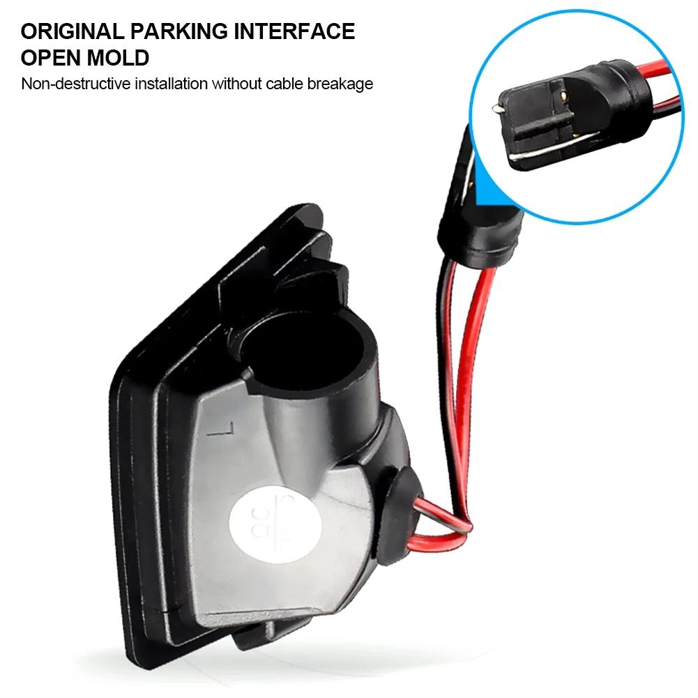 2Pcs LED Front Under Mirror Lamp Puddle Light For Volvo V40 V50 C30 C70 S40 S60 S80 V50 V70 XC70 XC90 Jaguar XJ XF XK/XKR XE
