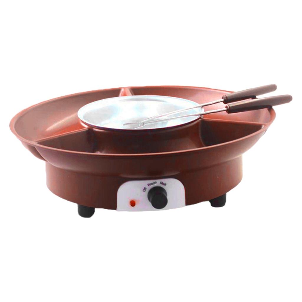Chocolate Fondue Kits Electric Sets Large Capacity Lightweight Household Multiuse for Camping