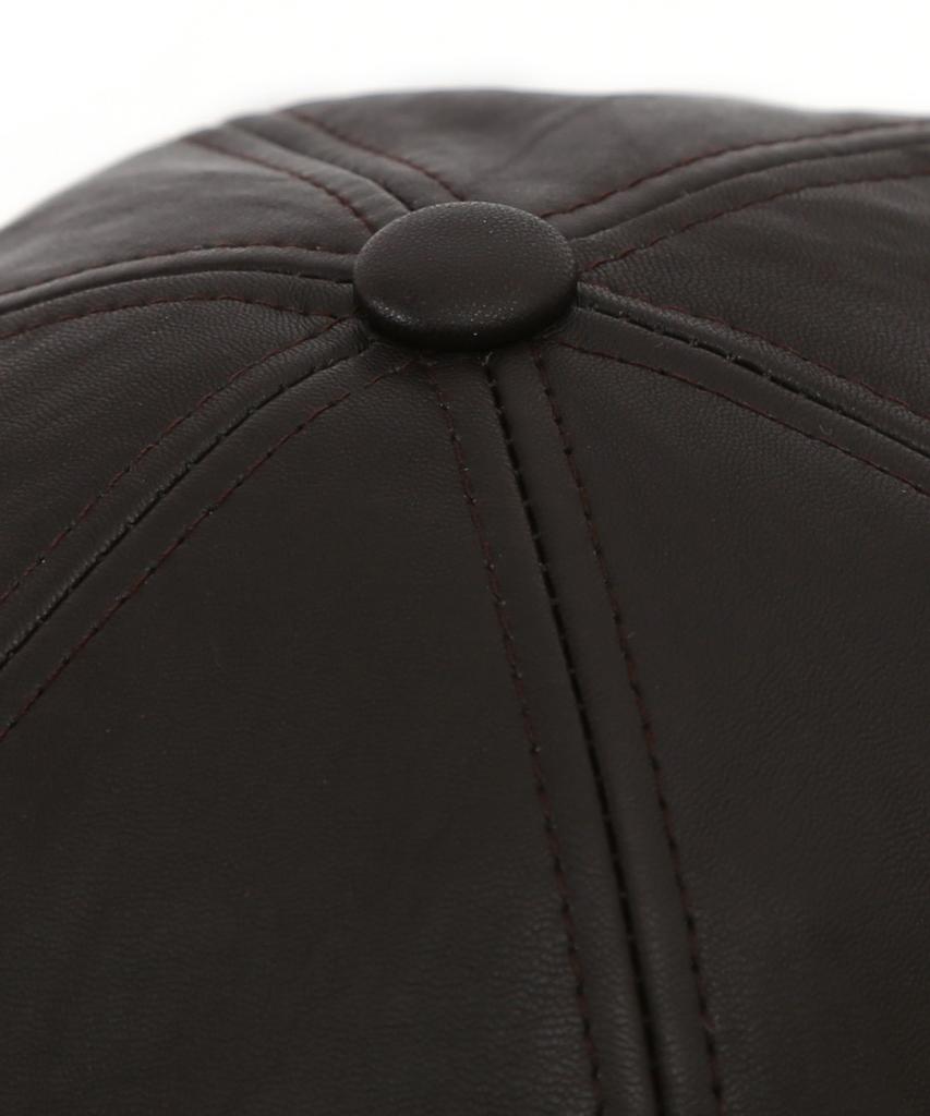 Eondeokeonteulolseutyudio Leather Brimless Cap Half Moon / Leather / Brown