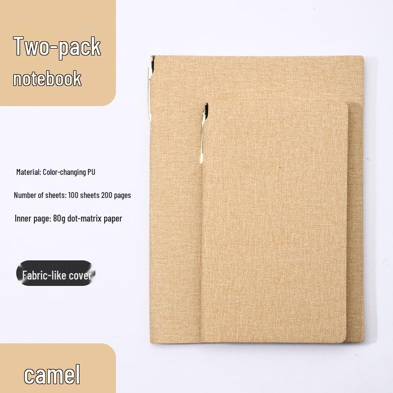 Simple A6 Leather Pocket Notebook with Pen Holder - Ideal for College Students & Business Diaries