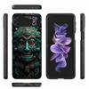 Aztec Maya Stone Phone Case For Samsung Z Flip 6 7 5G Z Flip 5 Galaxy Z Flip 3 4 5G ZFlip Shockproof Hard Cover TPU PC Coque Cap