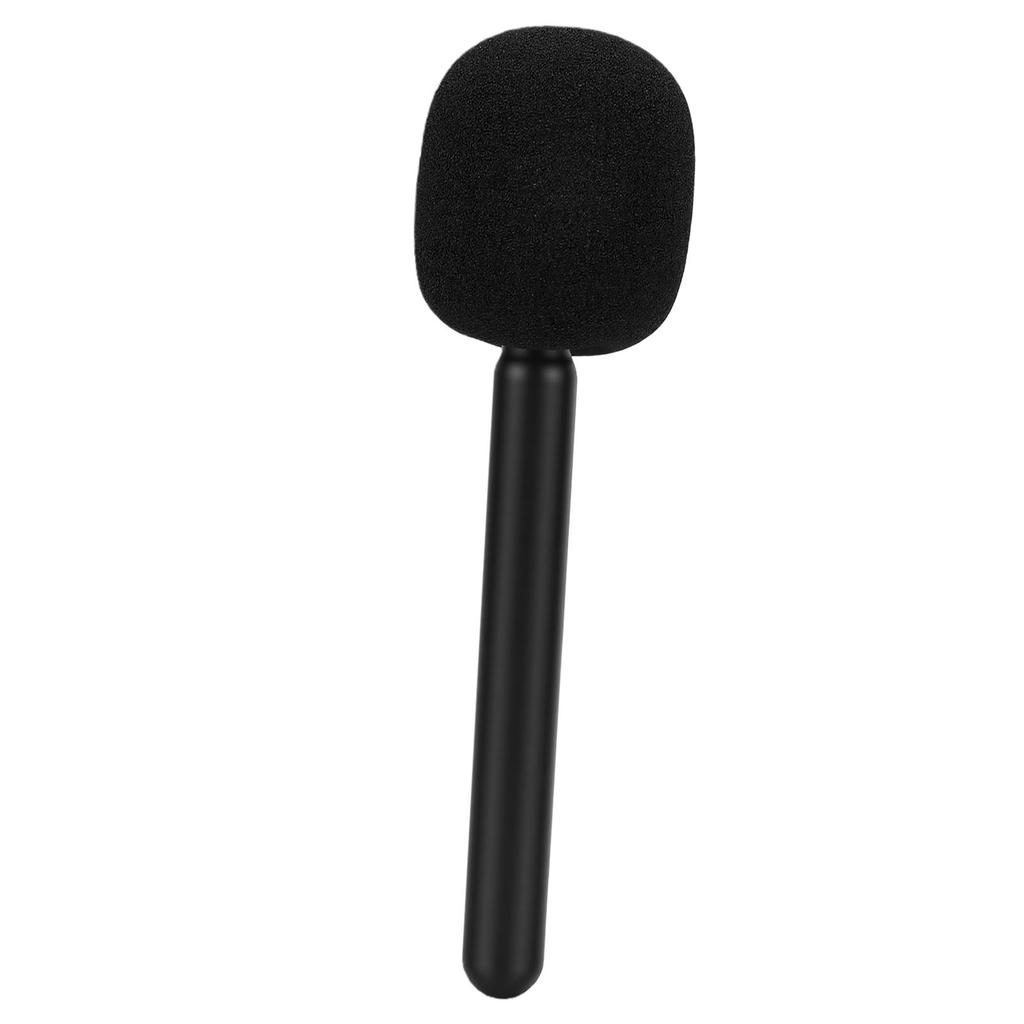 Mic Handle Windproof and Noise Reduction Ergonomic Design Wireless Interview Microphone Rig