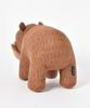 Bleu Bleu Bleuet Wood Carving Folk Craft Bear Plush Toy Mascot Large Decorative Figurine Cute Soothing Bleuet