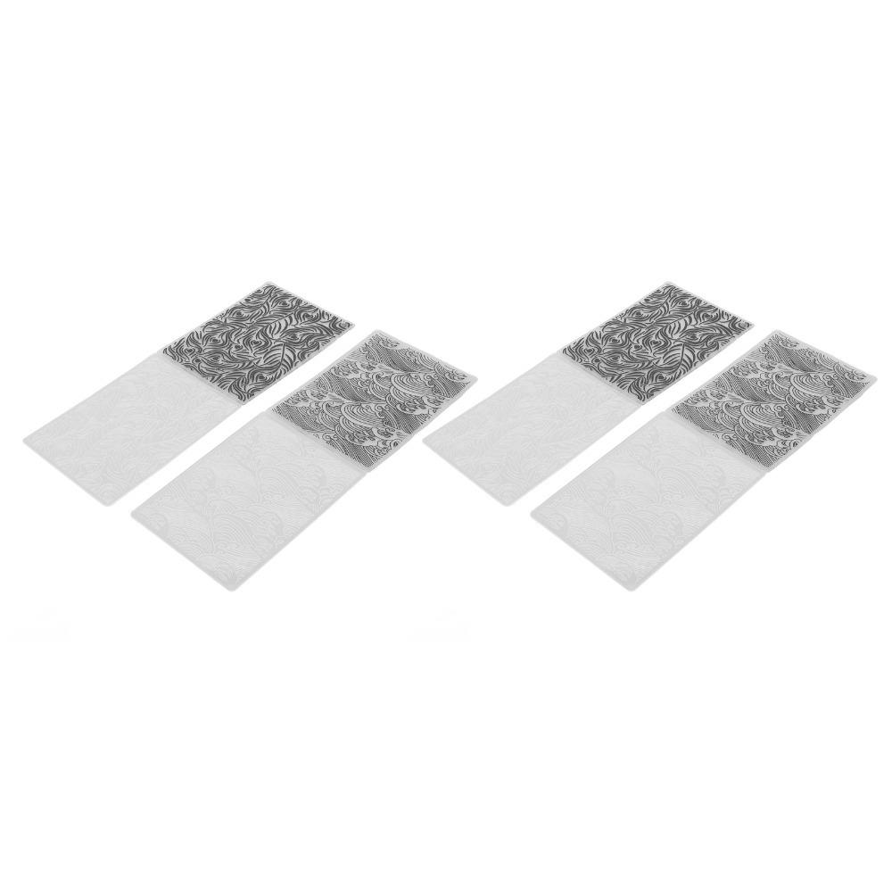 Wavy Pattern Embossing Template Reusable Embossing Plate Easy Use Embossing Mold Card Making