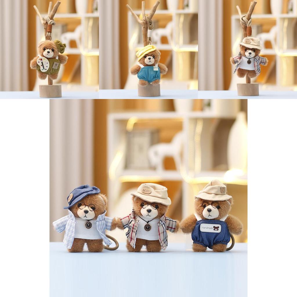 Creative Plush Toy Artist Bear Cute Doll Bag Pendant Gift For Girls