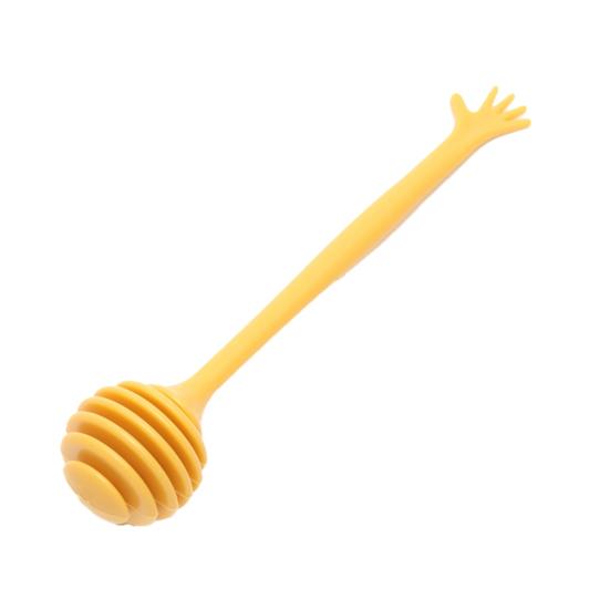 

Honey Dipper Stick Burr-free Multi-functional Accessory Dispense Drizzle Honey Dipper Stick for Home жовтий