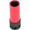 AMAKO 17Mmx6 Flower Design Lug Nut Remover Tool Red & Black Car Wheel Lug Nut Socket for, S Class W221, Cl, Aveo, Cruze, 1.6L 1.8L 16V Engines