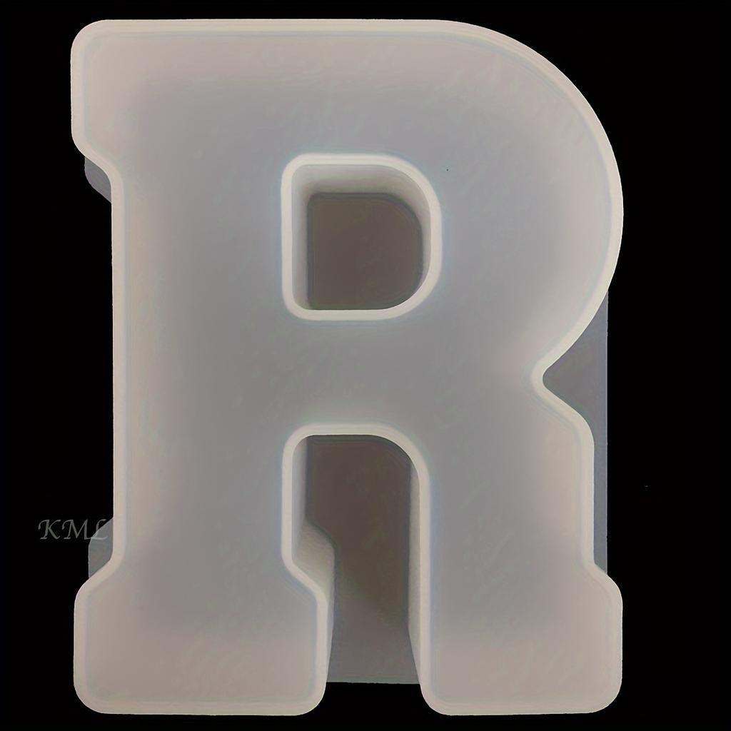 26 Stück Silikonform für englische Buchstaben, 10 Silikonformen für Ziffern, 26 Buchstaben- und Zahlenformen Handgefertigter Buchstaben-Harzguss