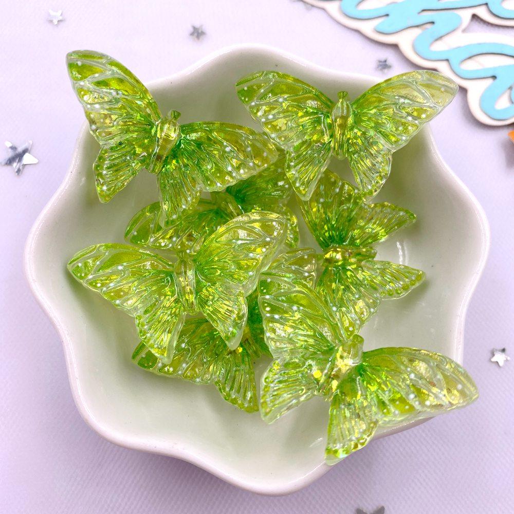 

10 шт. Разноцветные блестящие пайетки Кристалл Бабочка Плоская спинка Стразы Аппликация DIY Свадебный Домашний Декор DIY Изготовление Ювелирных Изделий Поделки