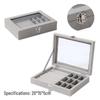 Exquisite Velvet Acrylic Anti-Oxidation Jewelry Storage Box for Earrings, Studs, and Necklaces