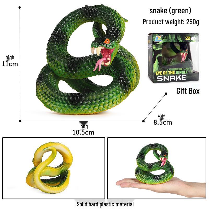 Wild Safari Animal Figurines: Giraffe, Elephant, Rhinoceros, Brown Bear, Tiger, Lion, Leopard, Hippopotamus - Solid Cognitive Toys