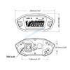 6XDB Industrial Grade Motorcycle Speedometer Digital LCDDisplay Odometer Tachometer
