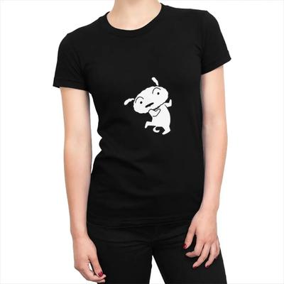 Vintage T-Shirt Crayon Shin-chans Lässige T-Shirts Shiro Hip-Hop-T-Shirt für Frau Heißer Verkauf Sommer Fantastisches Design Tops