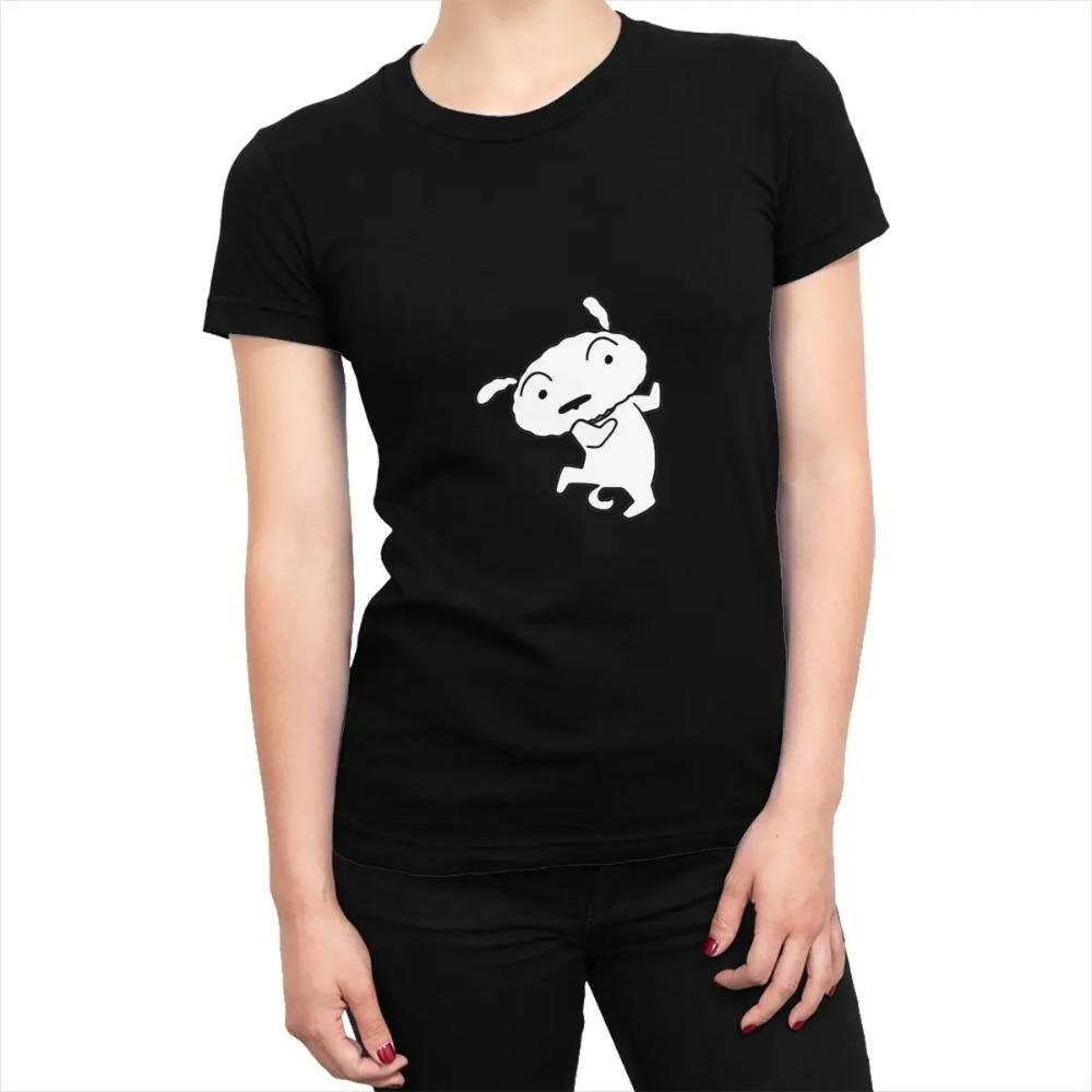 

Vintage T Shirt Crayon Shin-chans Casual T Shirts Shiro Hip Hop Tshirt for Woman Hot Sale Summer Awesome Design Tops XXXXXL чёрный