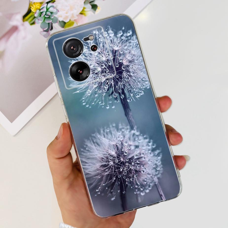 For Xiaomi 13T Pro Case Luxury Painted Back Cover Clear Silicone Phone Case For Xiaomi Mi 13T Pro 13TPro Soft Fundas 6.67'' Bags