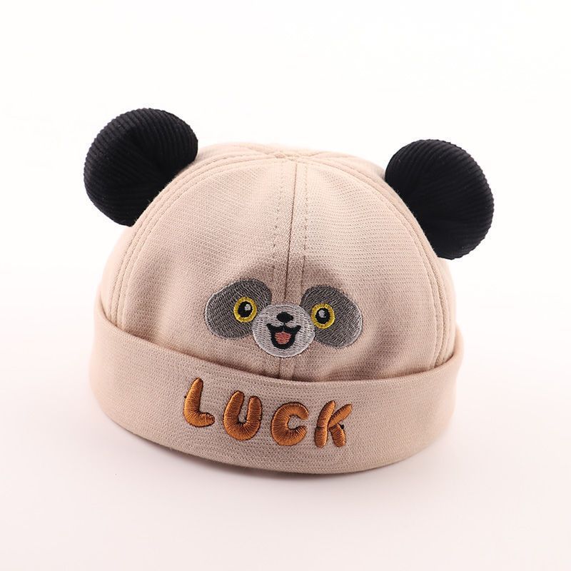 Baby Panda Cartoon Sun Hat For Girls And Boys With Breathable Fabric For 4-24 Months
