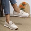 2025 summer shallow single shoes large size casual Roman style sports soft sole Doudou fashion women's shoes Europe and America