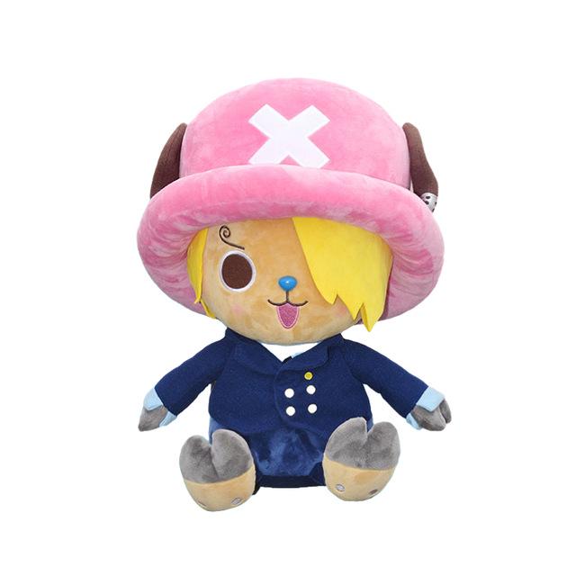 Genuine One Piece Luffy, Chopper, and Zoro Anime Plush Dolls - Merchandise Toy Dolls